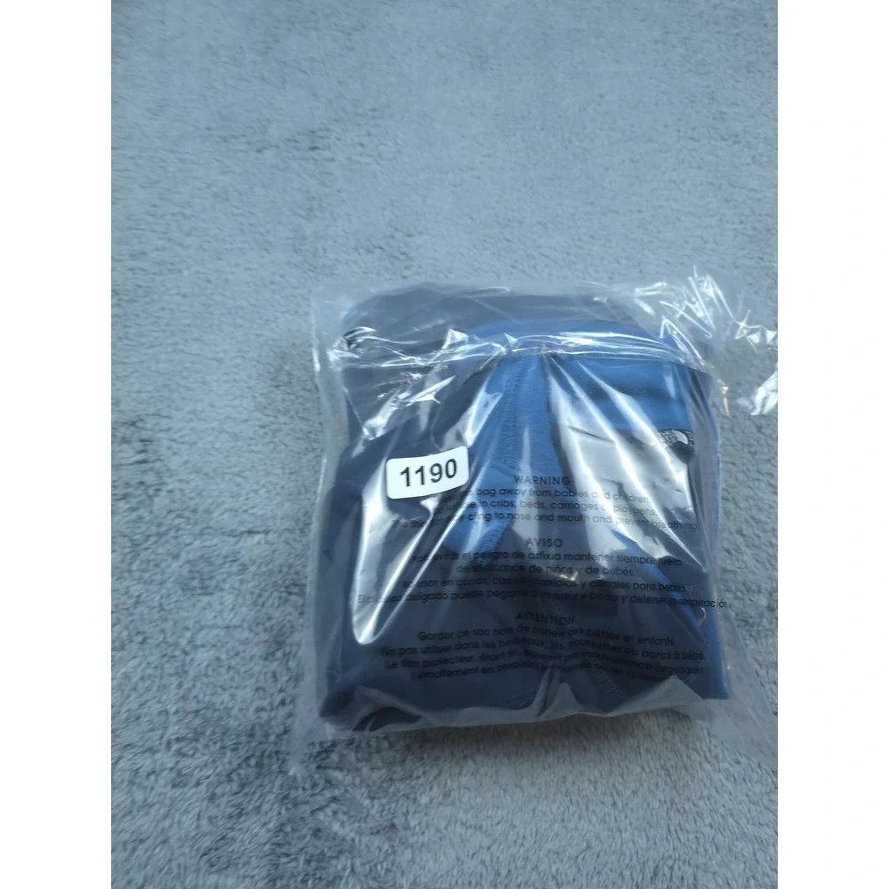 North Face Pullover Mens Large Blue Black Quarter Zip Athletic Fleece Outdoors